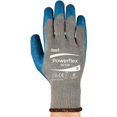 Powerflex® Latex Coated Gloves, Ansell 80-100-9, 1-Pair - Pkg Qty 12