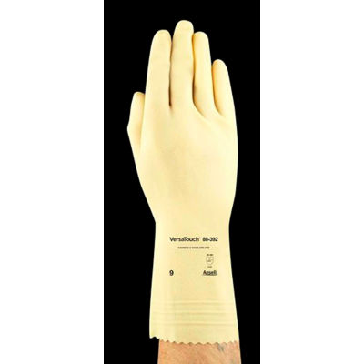Ansell 88-392 VersaTouch® Canners & Handlers Natural Latex Gloves, Size 8, 1 Pair - Pkg Qty 12