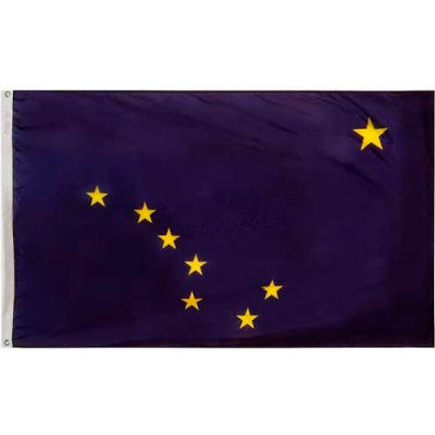 3X5 Ft. 100% Nylon Alaska State Flag