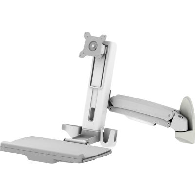 Dyconn WSM100 Wall Mounted Pivoting Workstation with Full Size Keyboard Tray