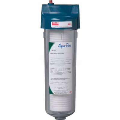 3M Aqua-Pure AP101T, Standard Whole House One-High Transparent Valve-in-Head Filter 3/4 NPT