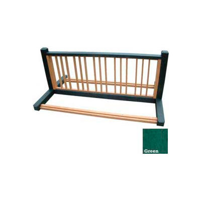Polly Products 10 Position Bike Rack, Black/Green