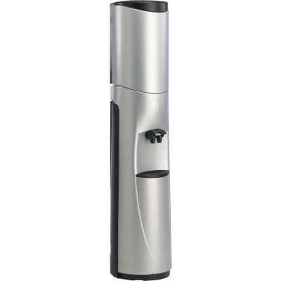 Aquaverve Bottleless Pacifik Model Commercial Cold Water Cooler W/ Filtration - Silver W/ Black Trim