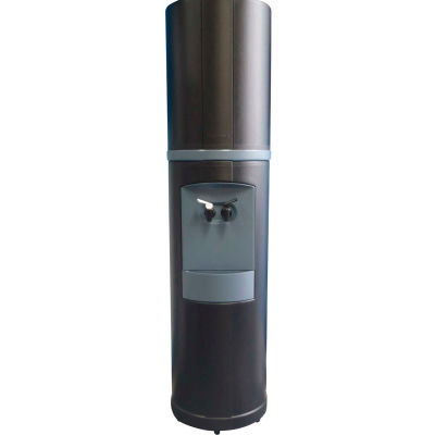 Aquaverve Fahrenheit Model Commercial Room Temp/Cold Bottled Water Cooler - Black W/ Blue Trim
