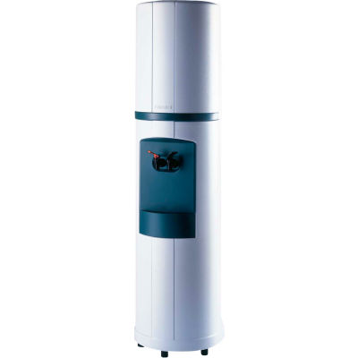 Aquaverve Fahrenheit Model Commercial Hot/Cold Bottled Water Cooler Dispenser- White W/ Black Trim