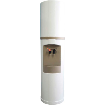 Aquaverve Fahrenheit Model Commercial Hot/Cold Bottled Water Cooler Dispenser - White W/ Grey Trim