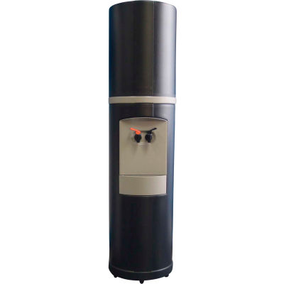Aquaverve Fahrenheit Model Commercial Hot/Cold Bottled Water Cooler Dispenser - Black W/ Grey Trim