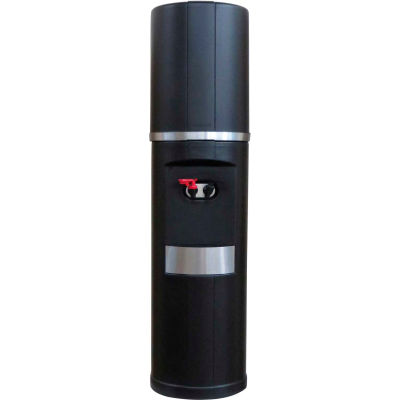 Aquaverve Fahrenheit Model Commercial Hot/Cold Bottled Water Cooler Dispenser - Black W/ Silver Trim