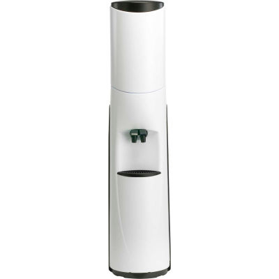 Aquaverve Pacifik Model Commercial Room Temp/Cold Bottled Water Cooler - White W/ Black Trim