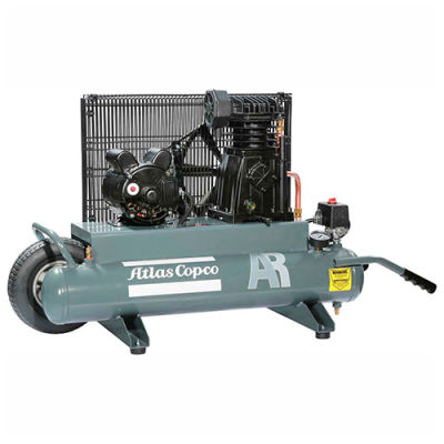 air compressor copco atlas ar portable horizontal gal hp cfm electric compressors globalindustrial pneumatics