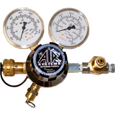 Air Systems International 5000 PSI Dual-Gauge Breathing Air Regulator, Schrader Fitting, RG-5000