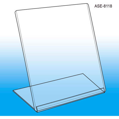 Affordable Slanted Style Easel Sign Frame, 8-1/2"W X 11"H - Pkg Qty 5
