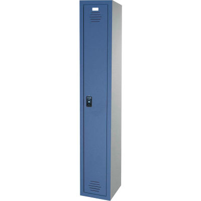 ASI Storage Traditional Plastic Locker 11-911215600 - Single Tier 12 x 15 x 60 1-Wide Burgundy