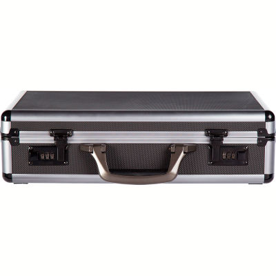 Bugatti Gun Metal Finish Attaché Case- 18''L x 13''H x 5''W