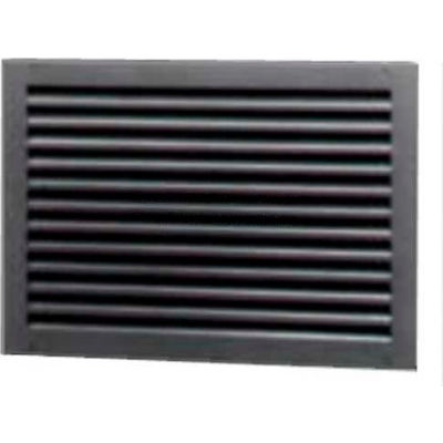 Steel Door Louver Two Piece 700A1818B, Inverted Split "Y", 50% Free Area, 18" X 18", Bronze