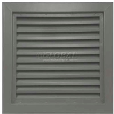 Steel Door Louver 800A12418G, Inverted "Y" Blades, 50% Free Area, 24" X 18", Gray Primered
