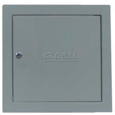 Multi Purpose Metal Access Panel, Key Lock, White, 8"W x 8"H