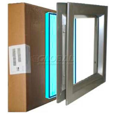Louver & Steel Beveled Vision Lite VLFEZ2424B TEMP PAK, 24" X 24", Bronze W/Tempered Glaze