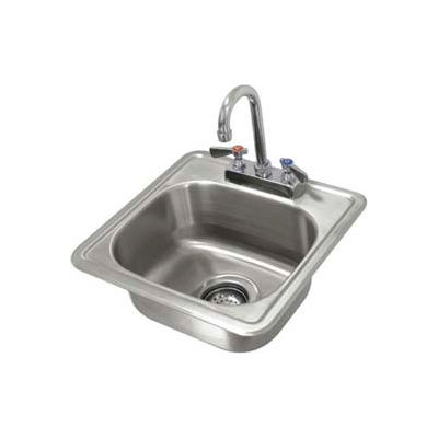 Advance Tabco® Drop In Sink, One Compartment 12-1/4L x 10-1/4W x 6D Bowl W/Rimmed Edge