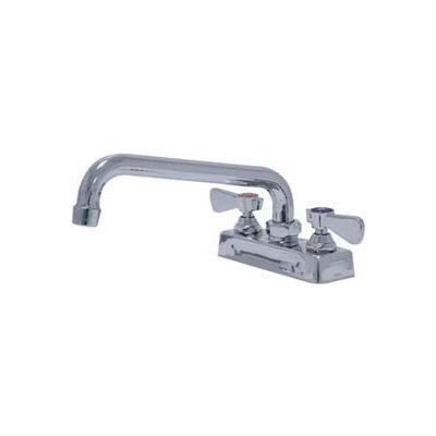 Lead Free Compliant 8" Swing Spout Deck Mounted Faucet, 4" O.C.