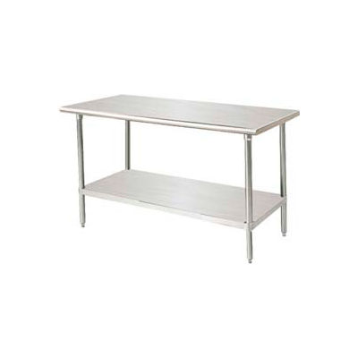 Advance Tabco Workbench W/Undershelf, 16 Ga. 304 Series Stainless, 96"Wx36"D
