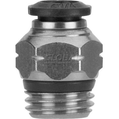 AIGNEP Straight Male 50000N-14-1/2, 14mm Tube x 1/2" Swift-Fit Universal Thread - Pkg Qty 3
