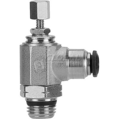 AIGNEP Flow Control 50905N-4-M5, Knob Adj, Flow Out, 4mm, M5 UNF Thread - Pkg Qty 2