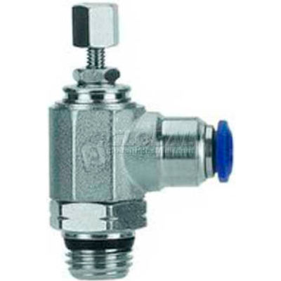 AIGNEP Needle Valve 50925N-4-M5, Knob Adj, Flow Bi-Directional, 5mm, M5 UNF Thread - Pkg Qty 2