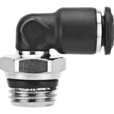 AIGNEP Swivel Elbow, 55110-6-1/4, 6mm Tube x 1/4" Swift-Fit Univ. Thread, Composite Body - Pkg Qty 10