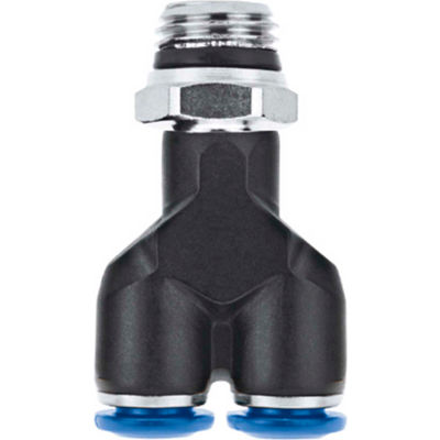 AIGNEP Male Y, 55320-12-1/2, 12mm Tube x 1/2" Swift-Fit Univ. Thread, Composite Body - Pkg Qty 3