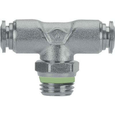 AIGNEP Swivel Branch Tee, 60210-05-04, 5/16" Tube x 1/4" Swift-Fit Univ. Thread, SS