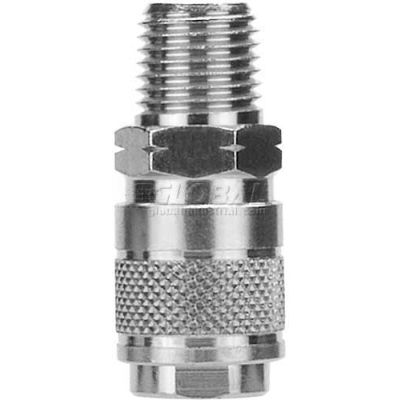 AIGNEP 1/4" Ac Mini Coupler X 1/8" Male Nptf, 80111-02 - Min Qty 10