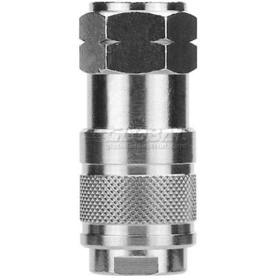 AIGNEP 1/4" Industrial Coupler X 1/4" Female Nptf, 80122-04 - Min Qty 7