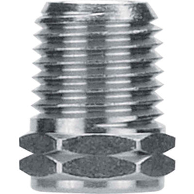 AIGNEP Reducer, 82280N-06-02, 3/8" Male NPTF x 1/8" NPTF Female Thread, Nickel Plated Brass - Pkg Qty 10