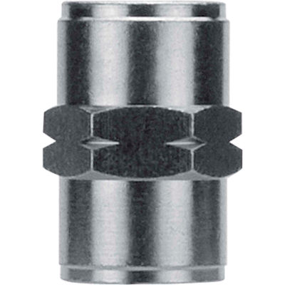 AIGNEP Female Coupling, 82300N-06, 3/8" NPTF, Nickel Plated Brass - Pkg Qty 10