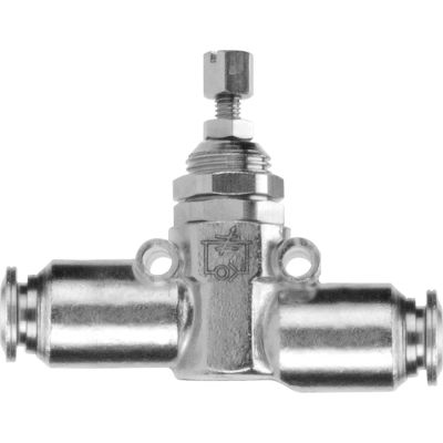 AIGNEP Inline Needle Valve, 82830-06, 3/8" Tube, Nickel Plated Brass