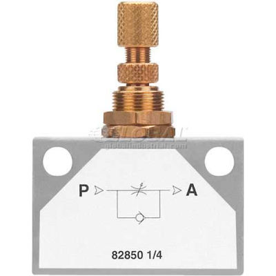 AIGNEP Inline Flow Control 82850-02, 1/8" Female Nptf - Min Qty 5