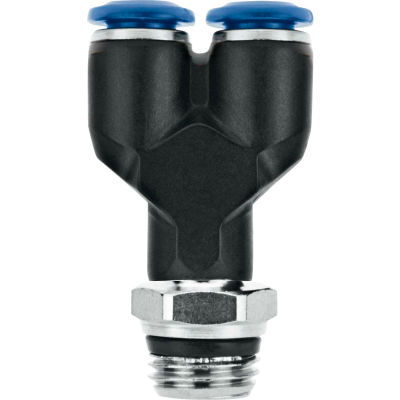 AIGNEP Threaded Y, 85320-04-32, 1/4" Tube x 10-32 UNF Male Thread, Composite Body - Pkg Qty 5