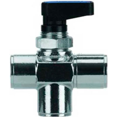 AIGNEP 3-Pos Mini Ball Valve 86700-02, Closed Center, 1/8" Female Nptf - Min Qty 4