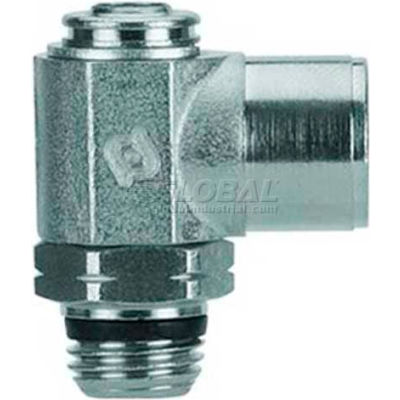 AIGNEP Female Needle Valve 88972-02-02, Screw Adj, 1/8" NPTF Female x 1/8" Swift-Fit - Pkg Qty 2