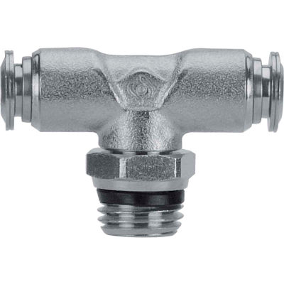 AIGNEP Swivel Branch Tee, 89210-02-02, 1/8" Tube x 1/8" Swift-Fit, Metallic Collet - Pkg Qty 10