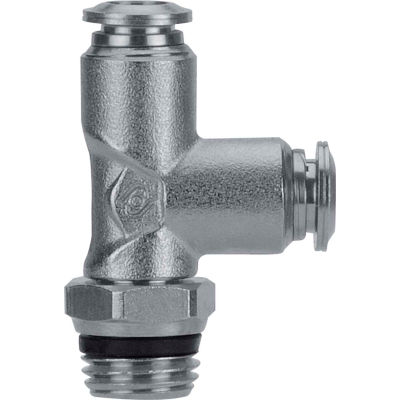 AIGNEP Swivel Run Tee, 89222-53-02, 5/32" Tube x 1/8" Swift-Fit, Metallic Collet - Pkg Qty 5