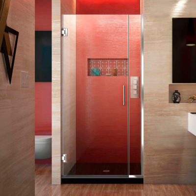 Dreamline SHDR-243207210-01 Unidoor Plus Hinged Shower Door, Chrome, 32 to 32-1/2" x 72"
