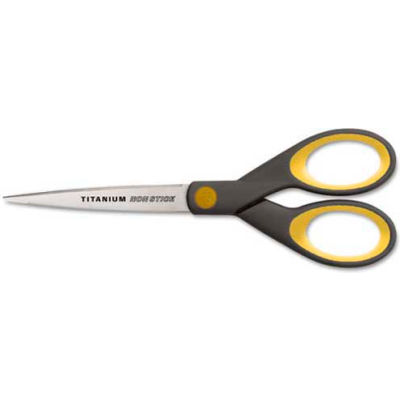 7"L Titanium Non-Stick Straight Scissors - Pkg Qty 6