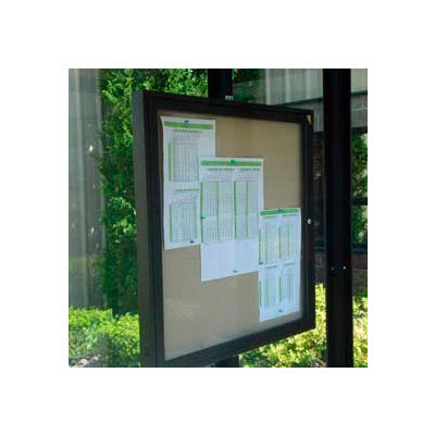 Weather resistant Bulletin and Schedule Holder Bronze 30" x 36"