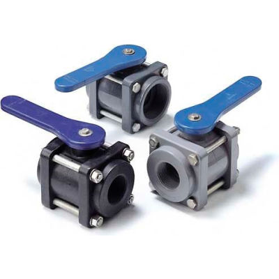 American Valve P200u-1-1/2 Ball Valve, True Union, Epdm, Schedule 80, 1-1/2", Pvc - Pkg Qty 24