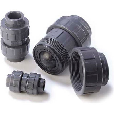 American Valve P460u-3/4 Ball Check Valve, Epdm, Schedule 80, True Union, 3/4", Pvc - Pkg Qty 12