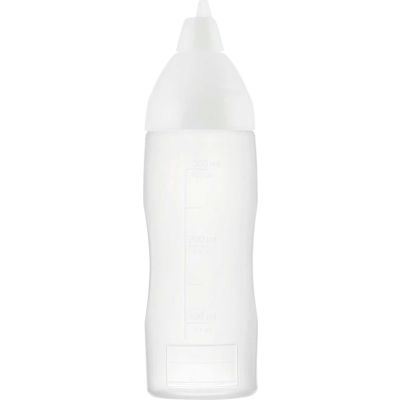 Araven 00554 - Sauce Dispenser, Non-Drip, LDPE, 0.3 Qt., Translucent & White - Pkg Qty 16