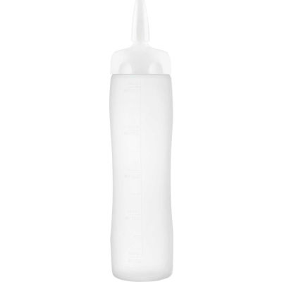 Araven 01377 - Sauce Dispenser, LDPE, 16.9 oz, Translucent & White - Pkg Qty 16