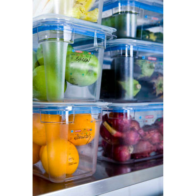 Araven 09823 - Food Pan, Polycarbonate, 10 Qt., Stackable, Clear - Pkg Qty 6